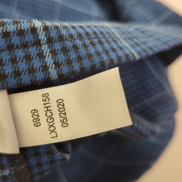 Aeropostale Mini Plaid Windowpane Dres Blue Academia School Girl y2k Strappy - Picture 9 of 11